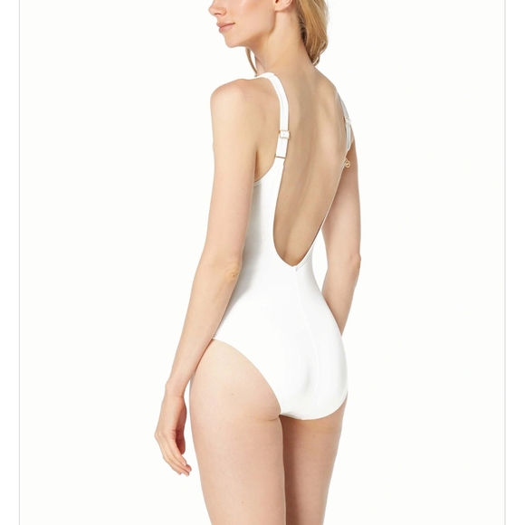 MICHAEL Michael Kors Grommet One Piece Swimsuit - Grommets - Picture 2 of 6